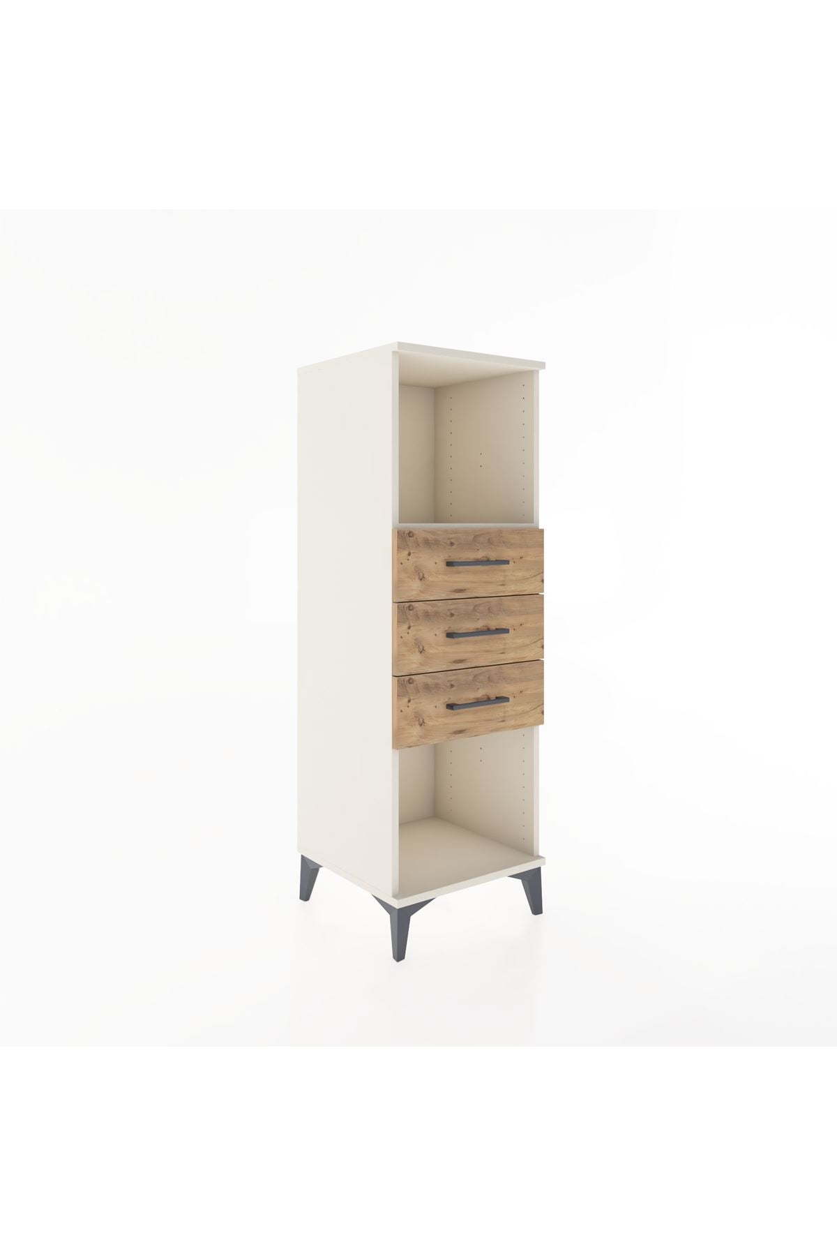 Hyperion Dolap Tek Raflı 3 Çekmeceli 44x44x134 Aytaşı-Çam