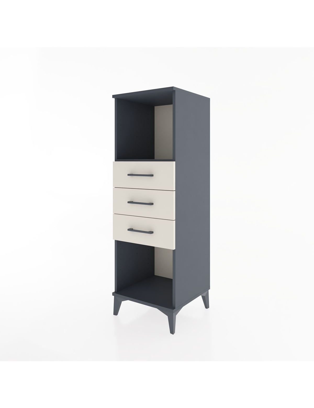 Hyperion Dolap Tek Raflı 3 Çekmeceli 44x44x134 - S49M074V4B