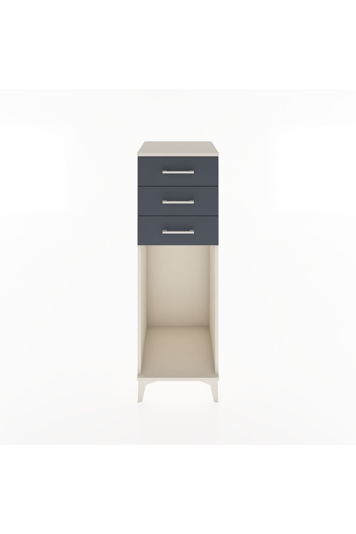 Hyperion Dolap 3 Çekmeceli 44x44x134 Aytaşı-Antrasit