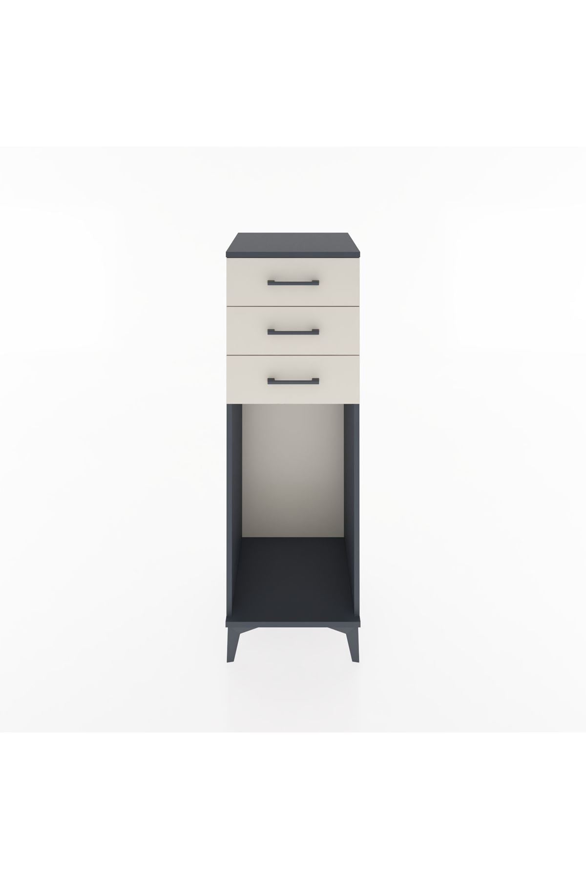 Hyperion Dolap 3 Çekmeceli 44x44x134 Antrasit-Aytaşı