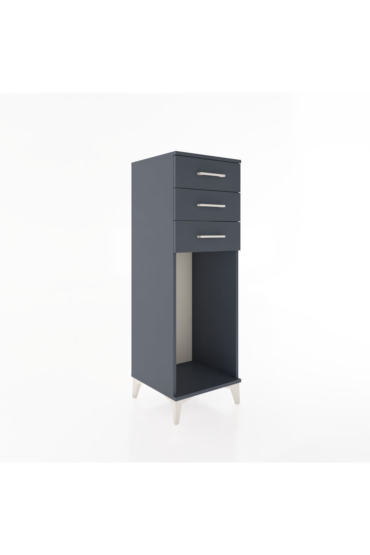 Hyperion Dolap 3 Çekmeceli 44x44x134 Antrasit-Antrasit
