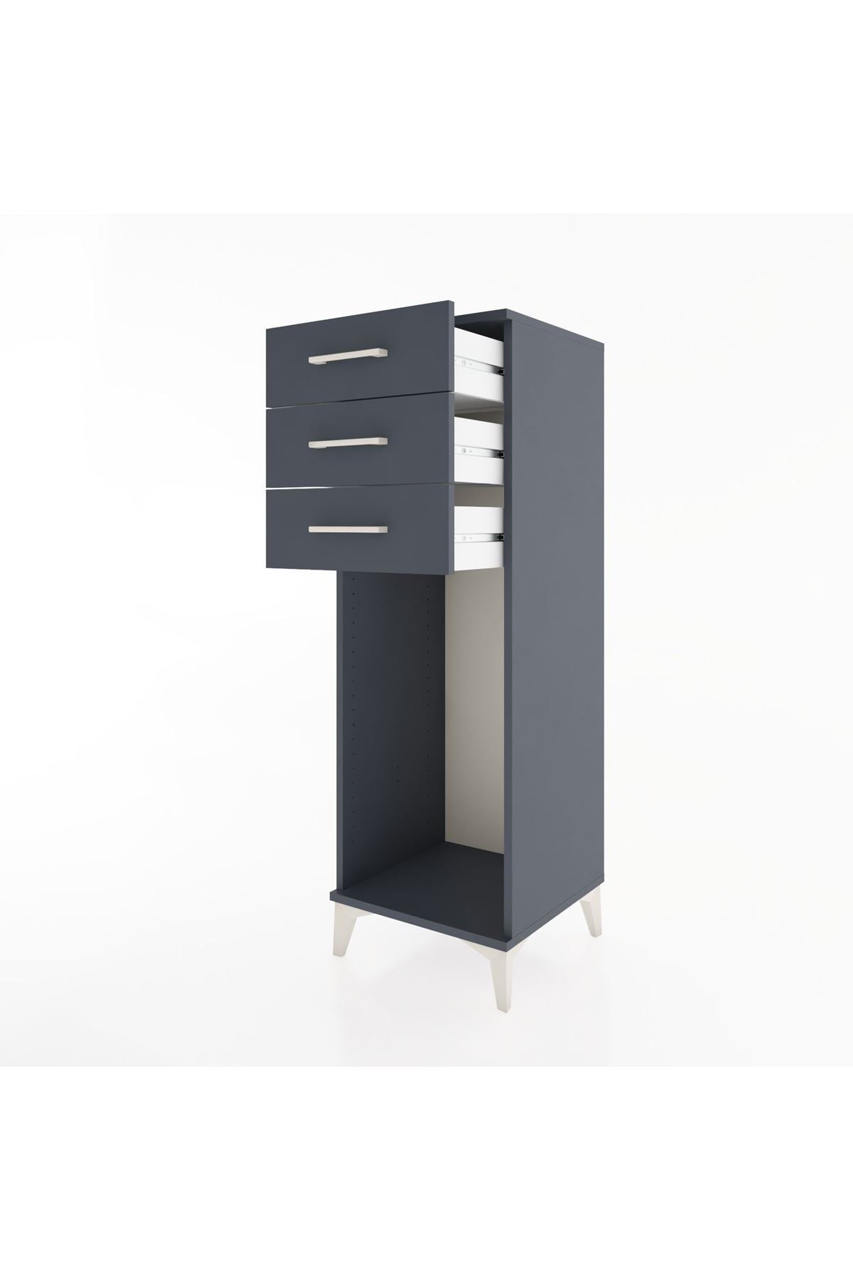 Hyperion Dolap 3 Çekmeceli 44x44x134 Antrasit-Antrasit
