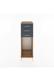 Hyperion Dolap 3 Çekmeceli 44x44x134 Çam-Antrasit