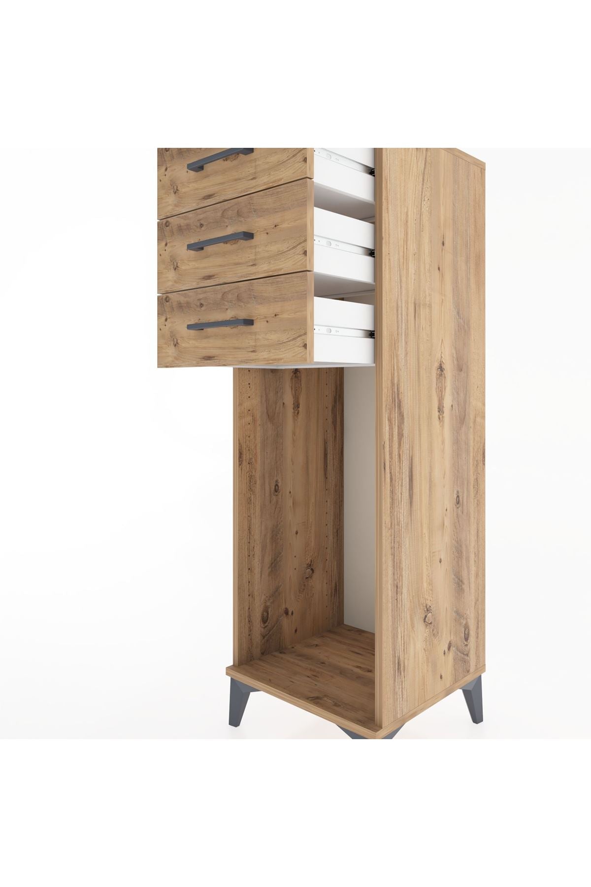 Hyperion Dolap 3 Çekmeceli 44x44x134 Çam-Çam