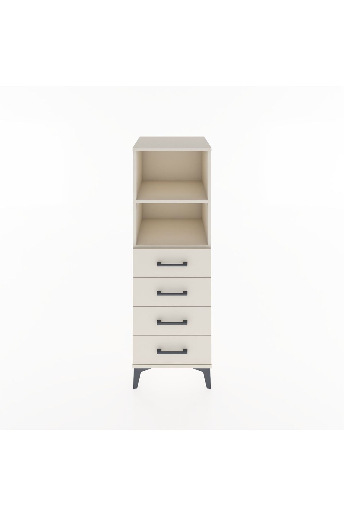 Hyperion Dolap 2 Raflı 4 Çekmeceli 44x44x134 Aytaşı-Aytaşı