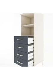 Hyperion Dolap 2 Raflı 4 Çekmeceli 44x44x134 Aytaşı-Antrasit