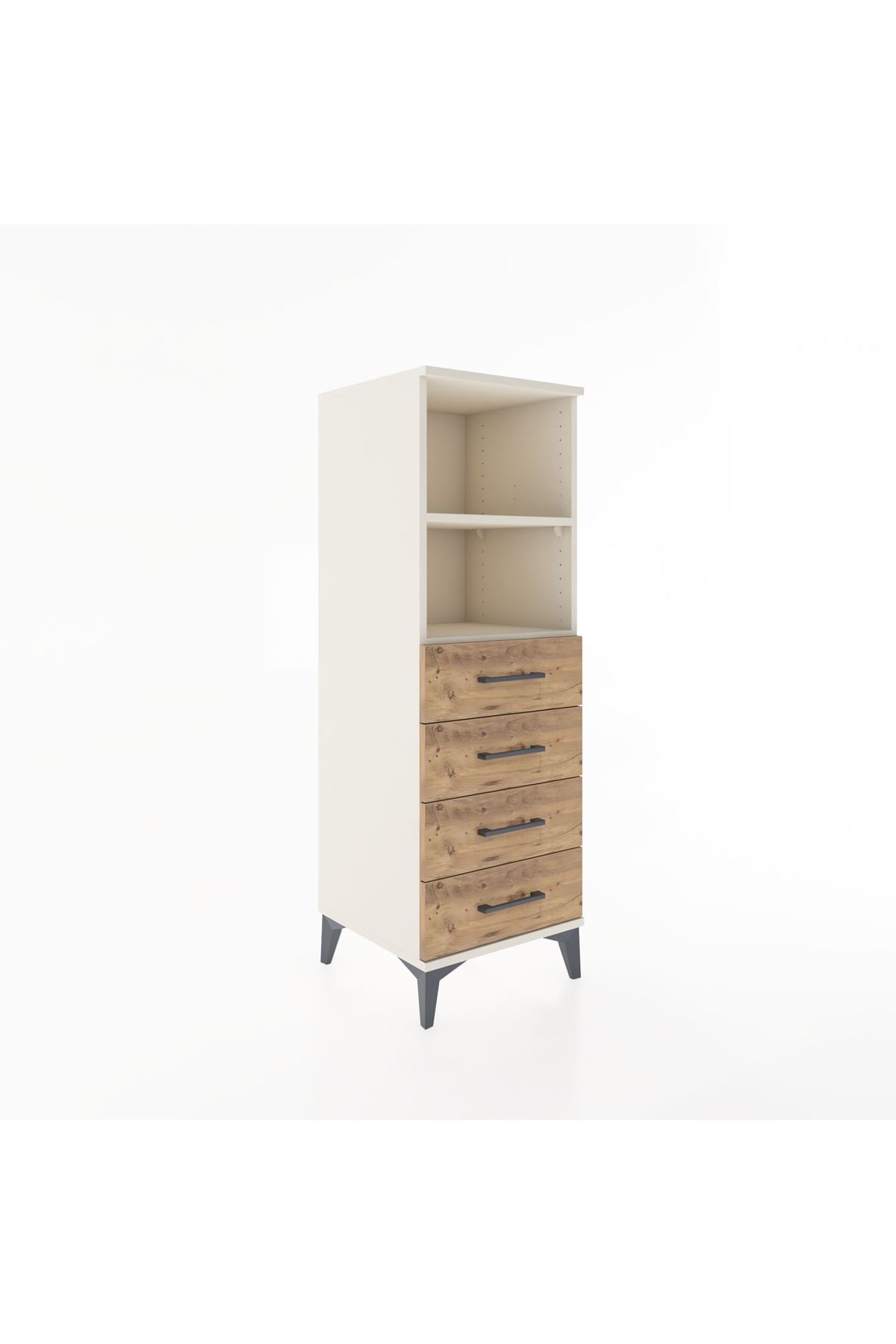 Hyperion Dolap 2 Raflı 4 Çekmeceli 44x44x134 Aytaşı-Çam