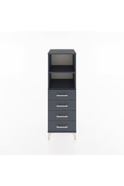 Hyperion Dolap 2 Raflı 4 Çekmeceli 44x44x134 Antrasit-Antrasit