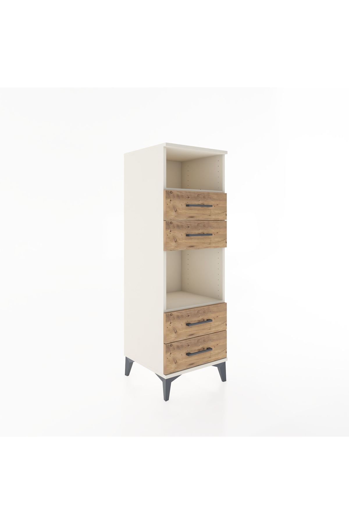 Hyperion Dolap 2 Raflı 4 Çekmeceli 44x44x134 Aytaşı-Çam