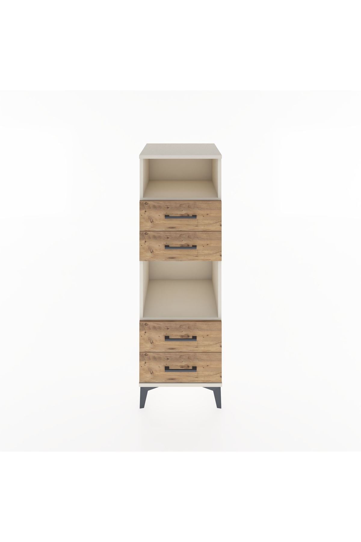 Hyperion Dolap 2 Raflı 4 Çekmeceli 44x44x134 Aytaşı-Çam