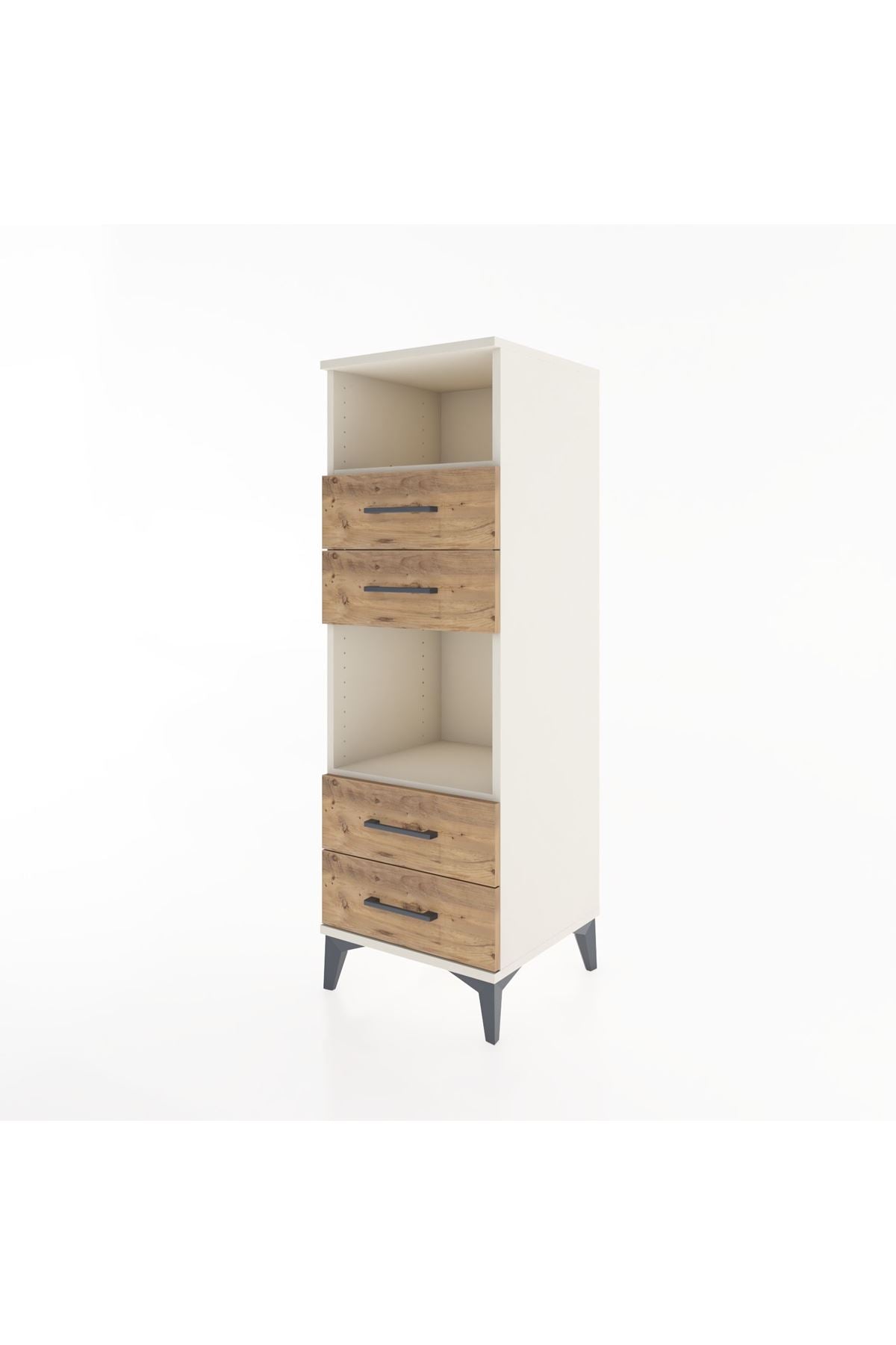 Hyperion Dolap 2 Raflı 4 Çekmeceli 44x44x134 Aytaşı-Çam