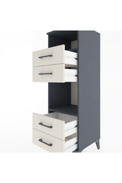 Hyperion Dolap 2 Raflı 4 Çekmeceli 44x44x134 Antrasit-Aytaşı