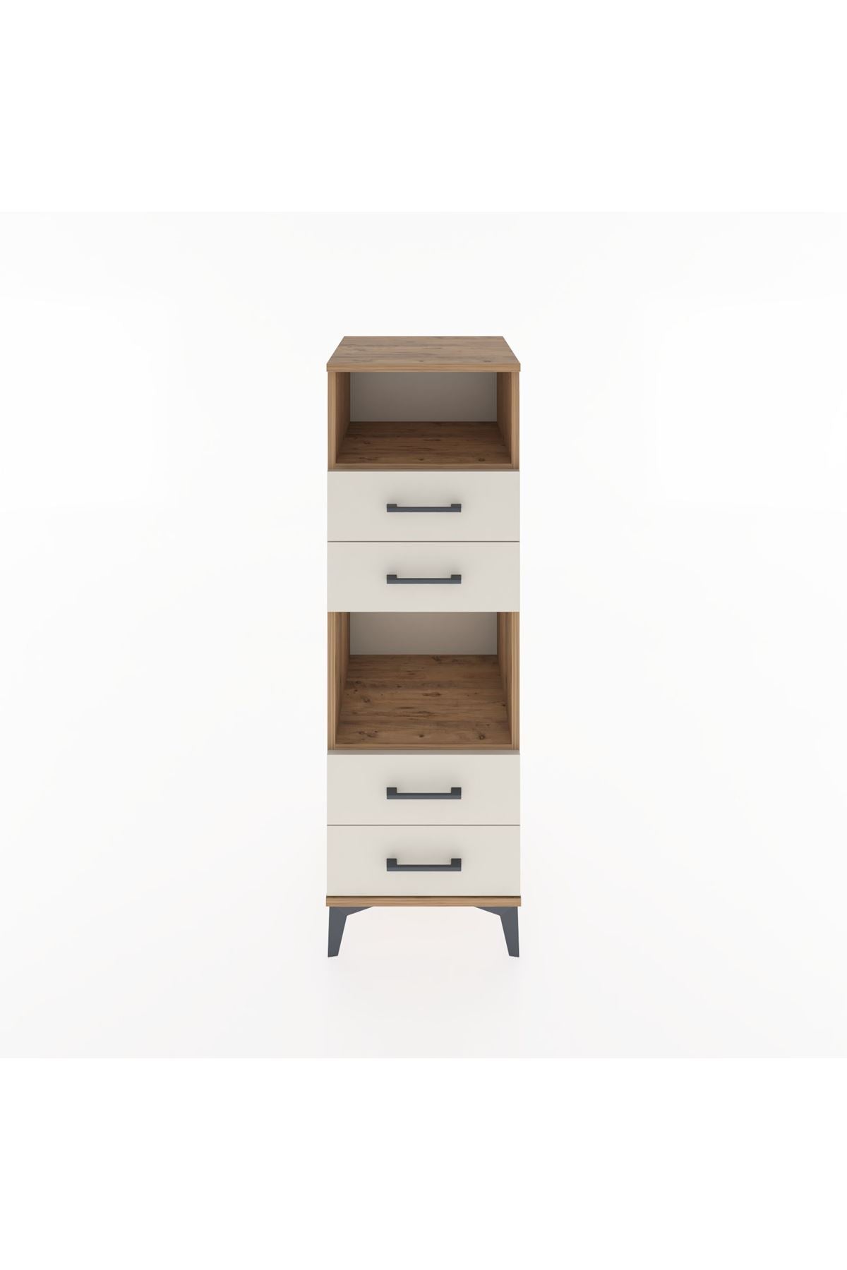 Hyperion Dolap 2 Raflı 4 Çekmeceli 44x44x134 Çam-Aytaşı