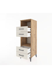 Hyperion Dolap 2 Raflı 4 Çekmeceli 44x44x134 Çam-Aytaşı