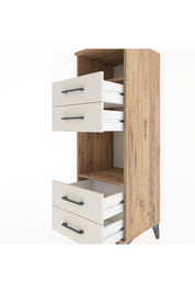 Hyperion Dolap 2 Raflı 4 Çekmeceli 44x44x134 Çam-Aytaşı