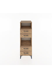 Hyperion Dolap 2 Raflı 4 Çekmeceli 44x44x134 Çam-Çam