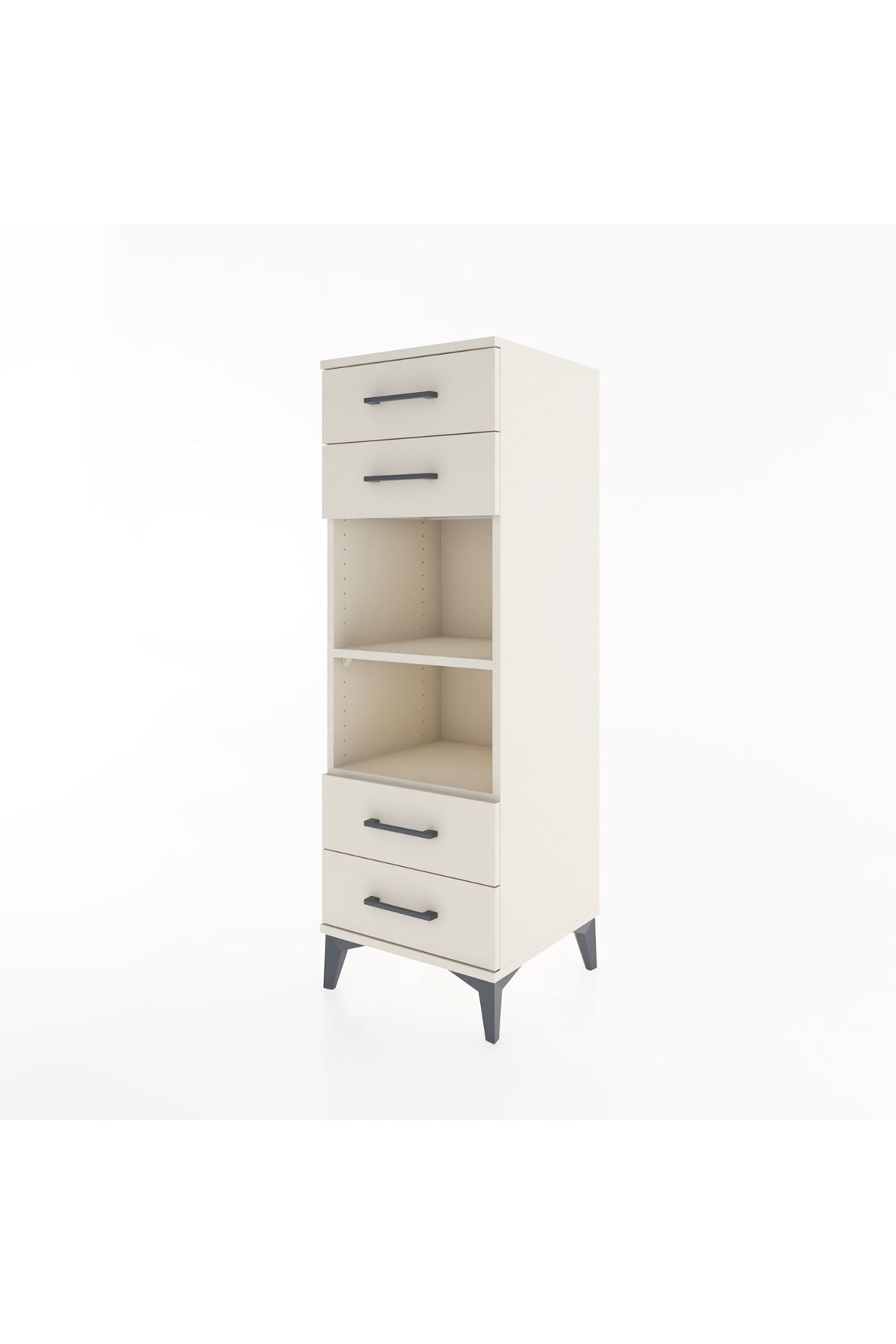 Hyperion Dolap 2 Raflı 4 Çekmeceli 44x44x134 Aytaşı-Aytaşı