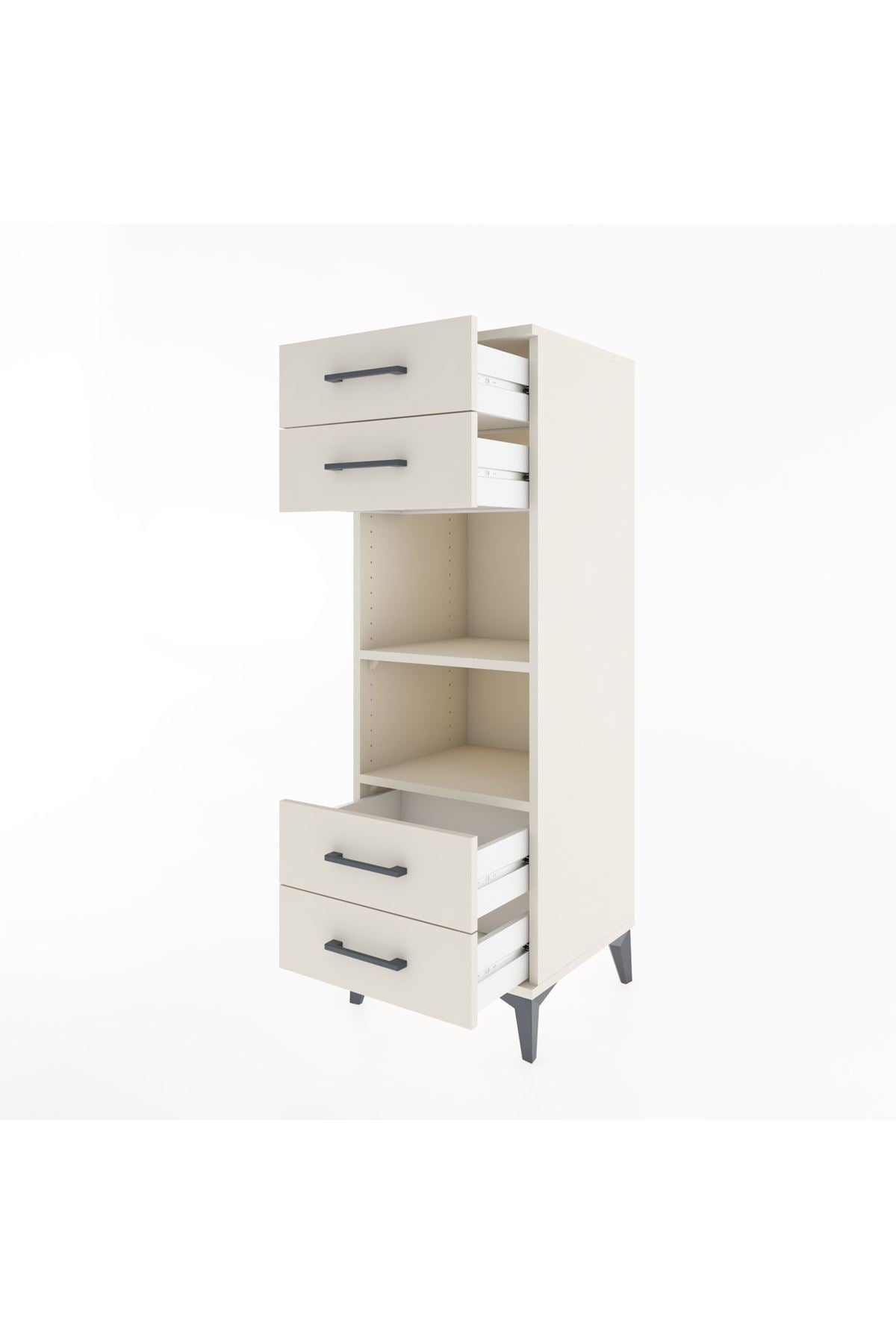 Hyperion Dolap 2 Raflı 4 Çekmeceli 44x44x134 Aytaşı-Aytaşı