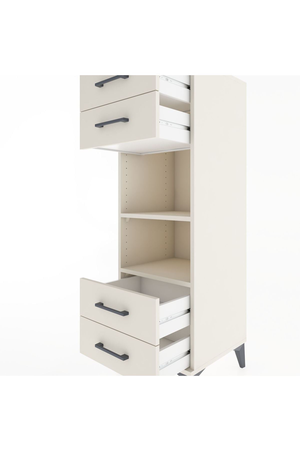 Hyperion Dolap 2 Raflı 4 Çekmeceli 44x44x134 Aytaşı-Aytaşı