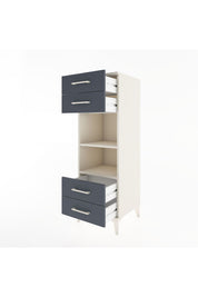 Hyperion Dolap 2 Raflı 4 Çekmeceli 44x44x134 Aytaşı-Antrasit