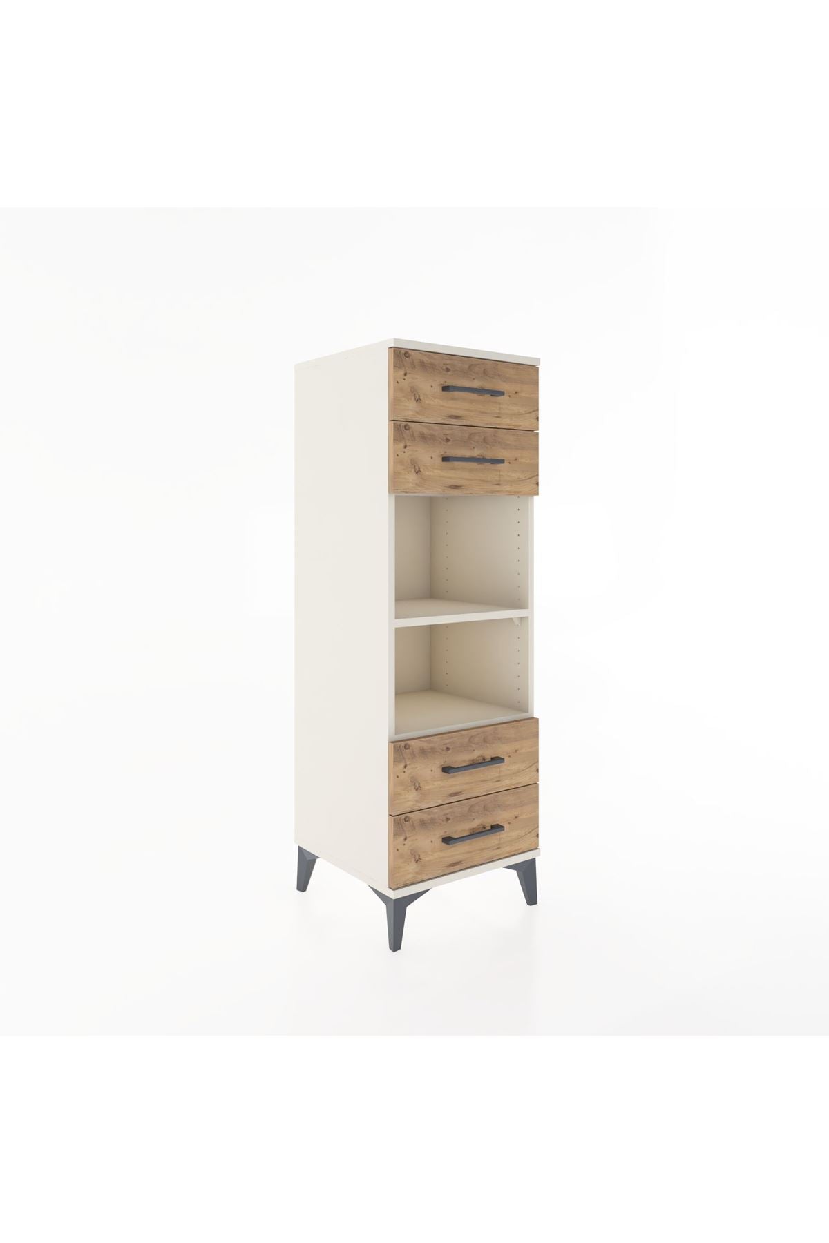 Hyperion Dolap 2 Raflı 4 Çekmeceli 44x44x134 Aytaşı-Çam