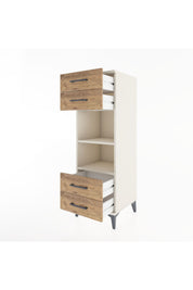 Hyperion Dolap 2 Raflı 4 Çekmeceli 44x44x134 Aytaşı-Çam