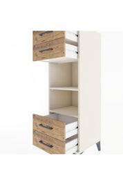 Hyperion Dolap 2 Raflı 4 Çekmeceli 44x44x134 Aytaşı-Çam