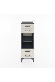 Hyperion Dolap 2 Raflı 4 Çekmeceli 44x44x134 Antrasit-Aytaşı