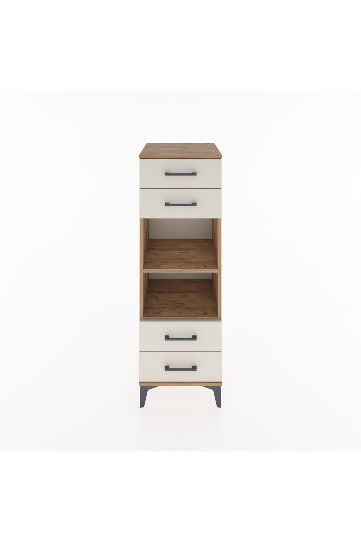 Hyperion Dolap 2 Raflı 4 Çekmeceli 44x44x134 Çam-Aytaşı