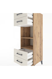 Hyperion Dolap 2 Raflı 4 Çekmeceli 44x44x134 Çam-Aytaşı