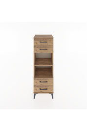 Hyperion Dolap 2 Raflı 4 Çekmeceli 44x44x134 Çam-Çam