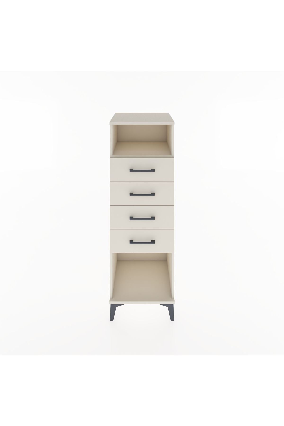 Hyperion Dolap Tek Raflı 4 Çekmeceli 44x44x134 Aytaşı-Aytaşı