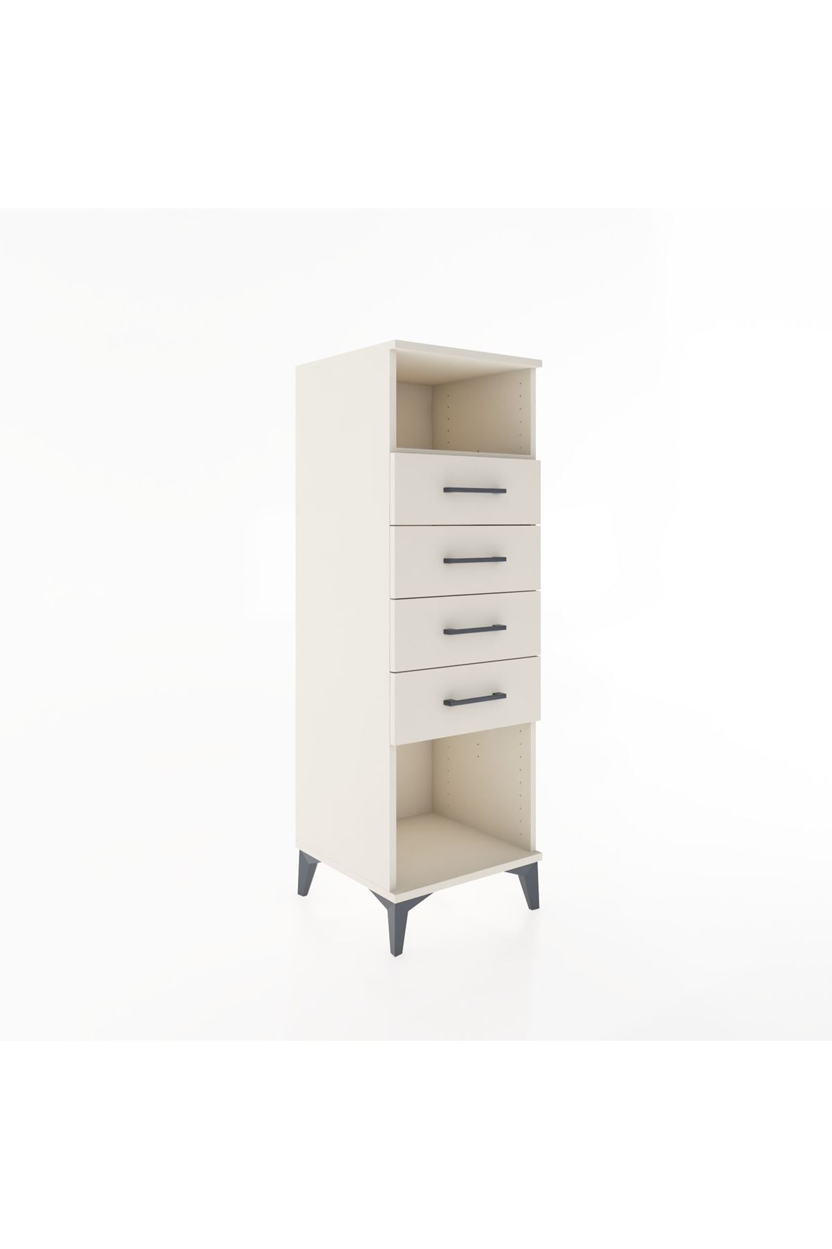 Hyperion Dolap Tek Raflı 4 Çekmeceli 44x44x134 Aytaşı-Aytaşı