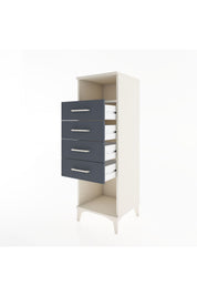 Hyperion Dolap Tek Raflı 4 Çekmeceli 44x44x134 - S49M079V2B