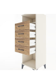 Hyperion Dolap Tek Raflı 4 Çekmeceli 44x44x134 Aytaşı-Çam
