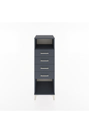 Hyperion Dolap Tek Raflı 4 Çekmeceli 44x44x134 Antrasit-Antrasit