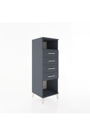 Hyperion Dolap Tek Raflı 4 Çekmeceli 44x44x134 Antrasit-Antrasit