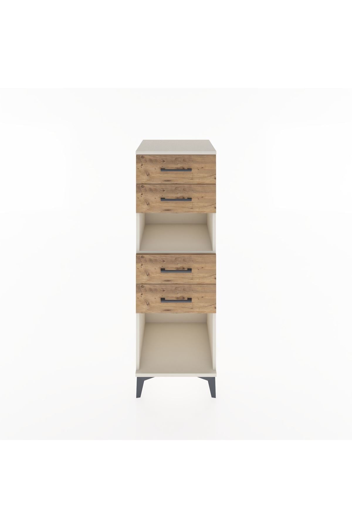 Hyperion Dolap Tek Raflı 4 Çekmeceli 44x44x134 Aytaşı-Çam