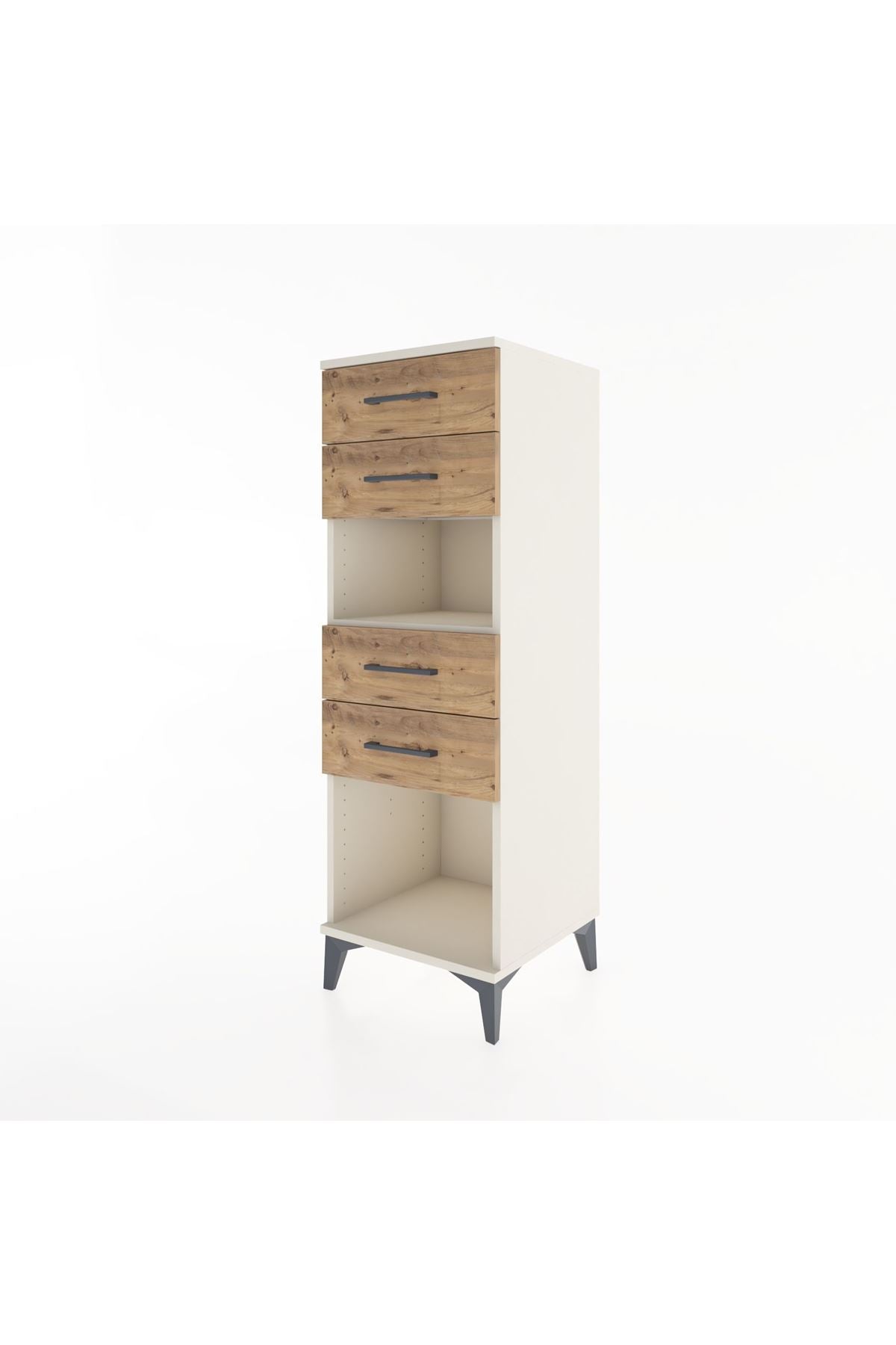 Hyperion Dolap Tek Raflı 4 Çekmeceli 44x44x134 Aytaşı-Çam