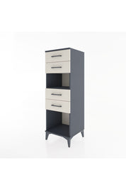 Hyperion Dolap Tek Raflı 4 Çekmeceli 44x44x134 Antrasit-Aytaşı