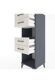 Hyperion Dolap Tek Raflı 4 Çekmeceli 44x44x134 Antrasit-Aytaşı