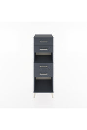 Hyperion Dolap Tek Raflı 4 Çekmeceli 44x44x134 Antrasit-Antrasit