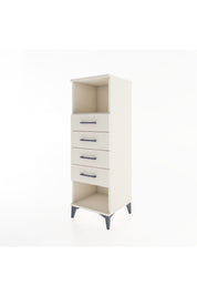 Hyperion Dolap Tek Raflı 4 Çekmeceli 44x44x134