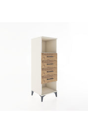 Hyperion Dolap Tek Raflı 4 Çekmeceli 44x44x134 Aytaşı-Çam