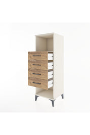 Hyperion Dolap Tek Raflı 4 Çekmeceli 44x44x134 Aytaşı-Çam