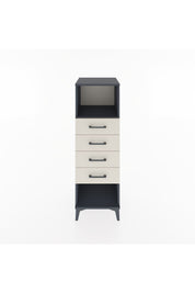 Hyperion Dolap Tek Raflı 4 Çekmeceli 44x44x134 Antrasit-Aytaşı