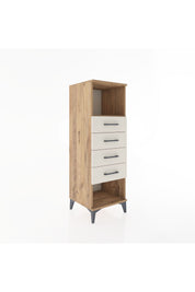 Hyperion Dolap Tek Raflı 4 Çekmeceli 44x44x134 Çam-Aytaşı
