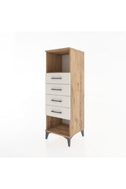Hyperion Dolap Tek Raflı 4 Çekmeceli 44x44x134 Çam-Aytaşı
