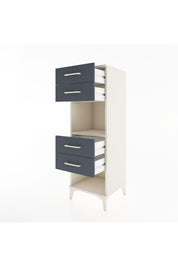 Hyperion Dolap Tek Raflı 4 Çekmeceli 44x44x134 Aytaşı-Antrasit
