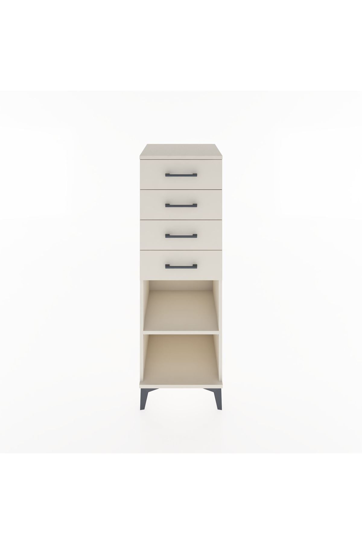 Hyperion Dolap Tek Raflı 4 Çekmeceli 44x44x134 Aytaşı-Aytaşı